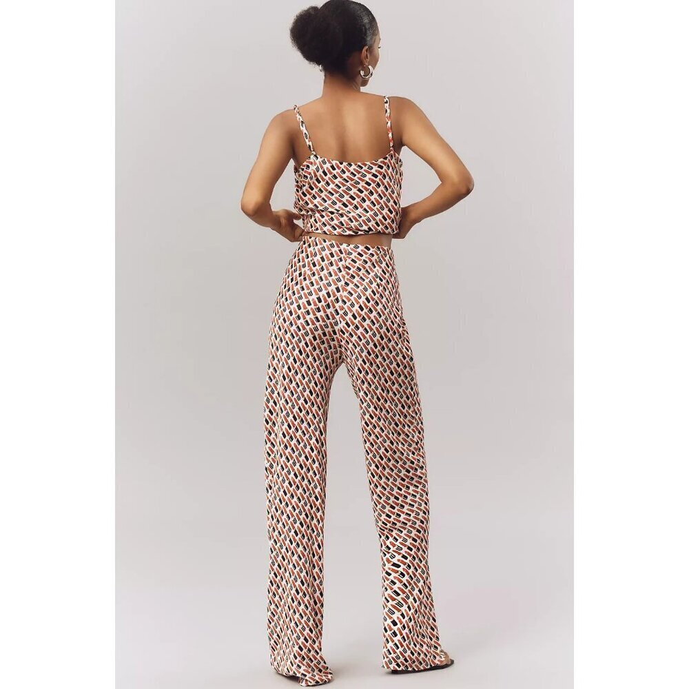 Anthropologie The Tilda Pants: Lipstick Print  XL - Picture 4 of 4